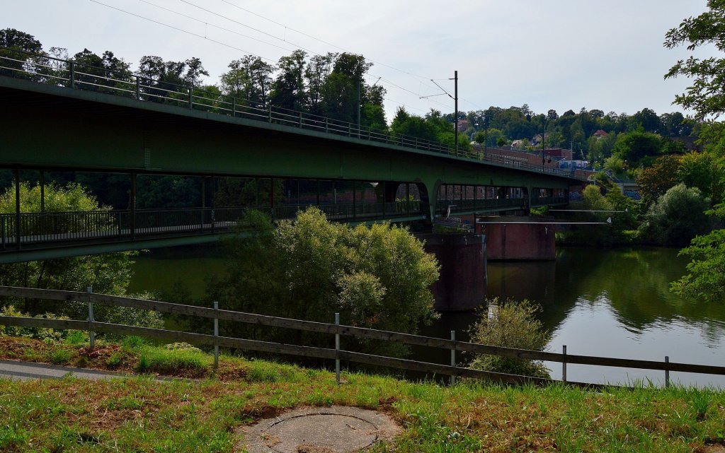 Neckarbrcke bei Neckargemnd. 21.9.2012