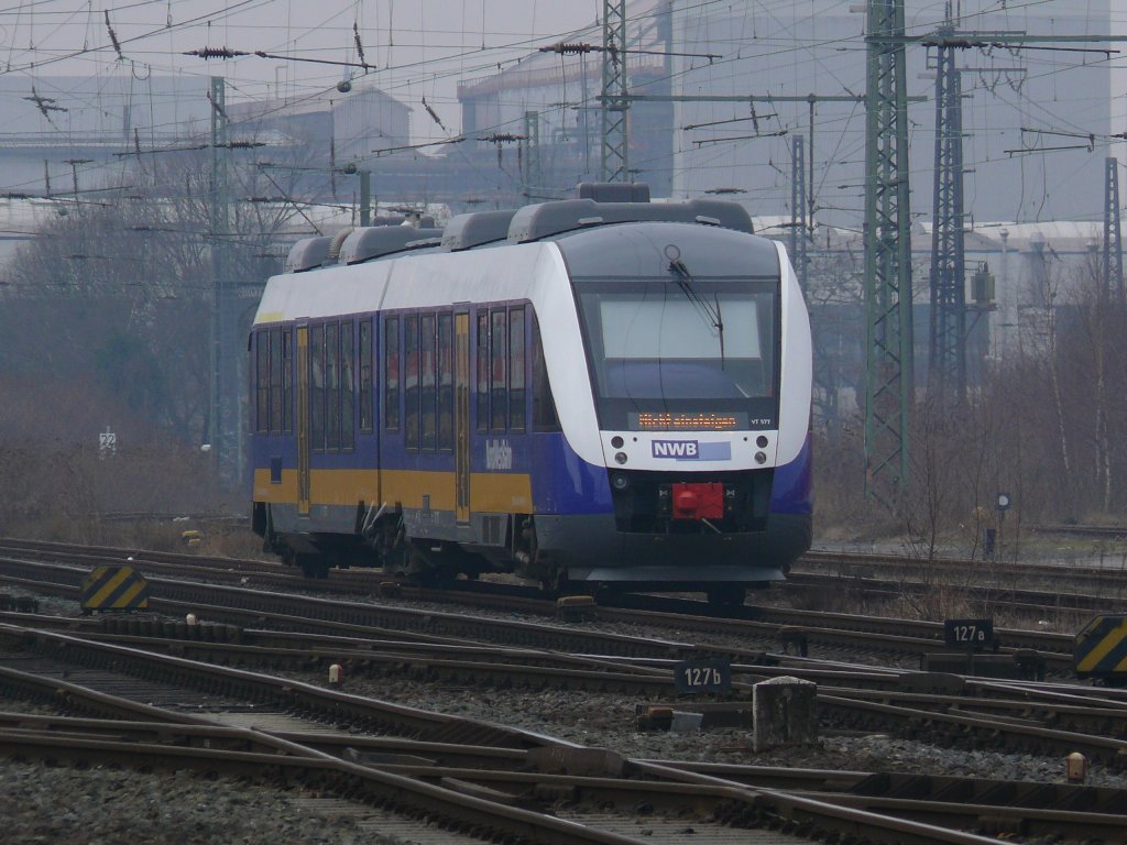 NWB, VT 577 im Abstellbereich des Dortmunder Hbf.(14.03.2010)