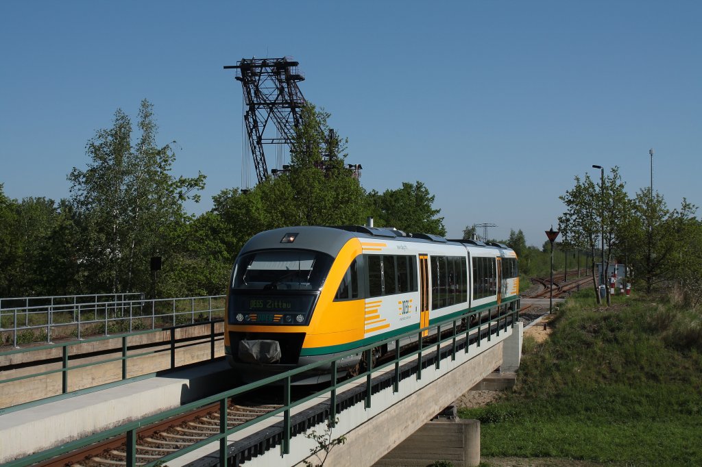 ODEG-Desiro in der Oberlausitz am 02.05.2009.