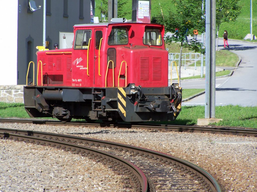 Rangierlok in Andermatt (30 juli 2010)