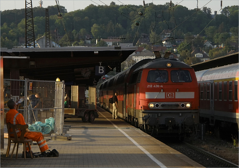 Rangierpause, Ulm Hbf, 2009