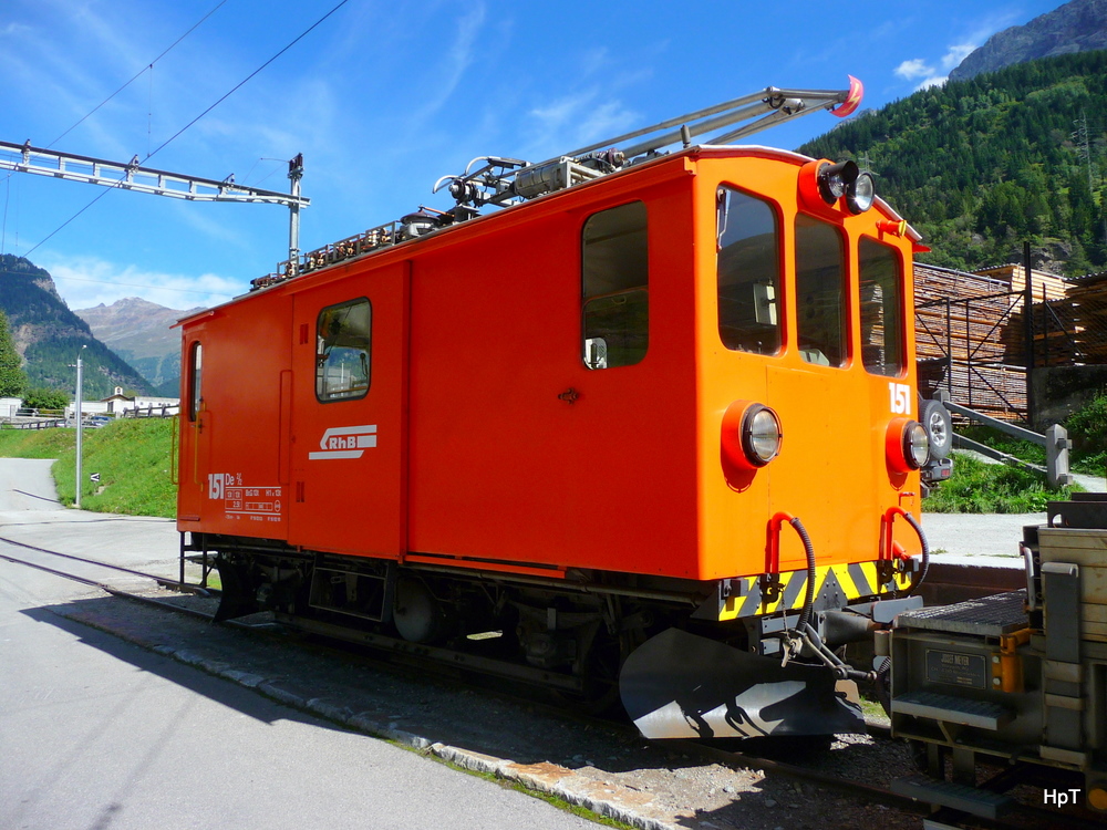 RhB - Lok De 2/2 abgestellt in Posciavo am 15.09.2010