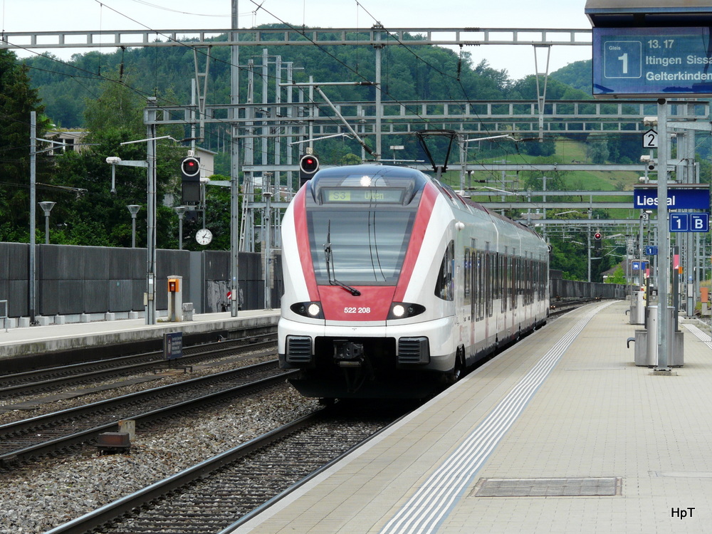 SBB - Triebzug RABe 522 008 in Liestal am 15.06.2012