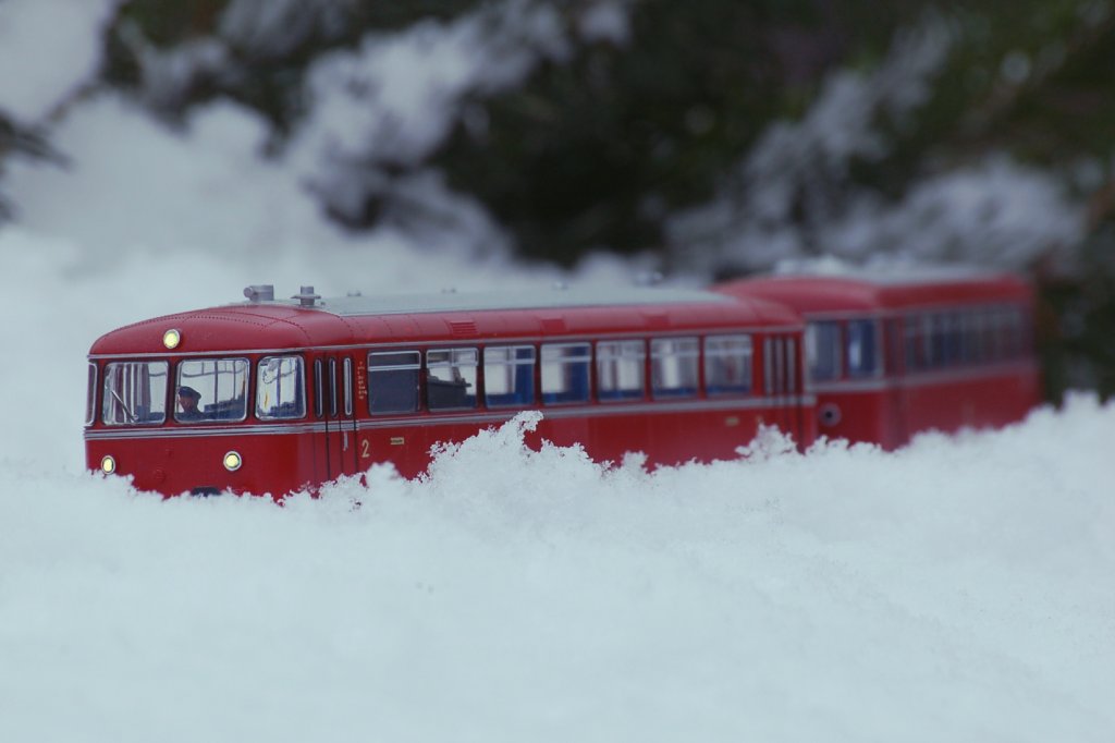 Schneeverwehung bei Steinwiesen