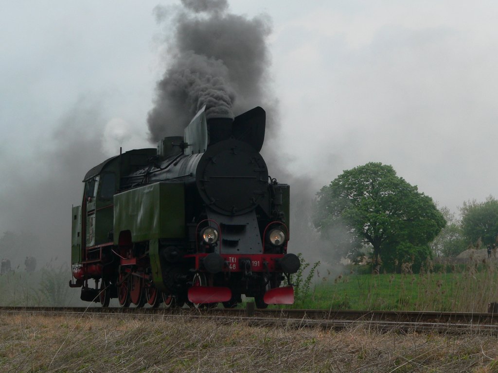 Tkt48-191 am 1.5.2010 in Wolsztyn.