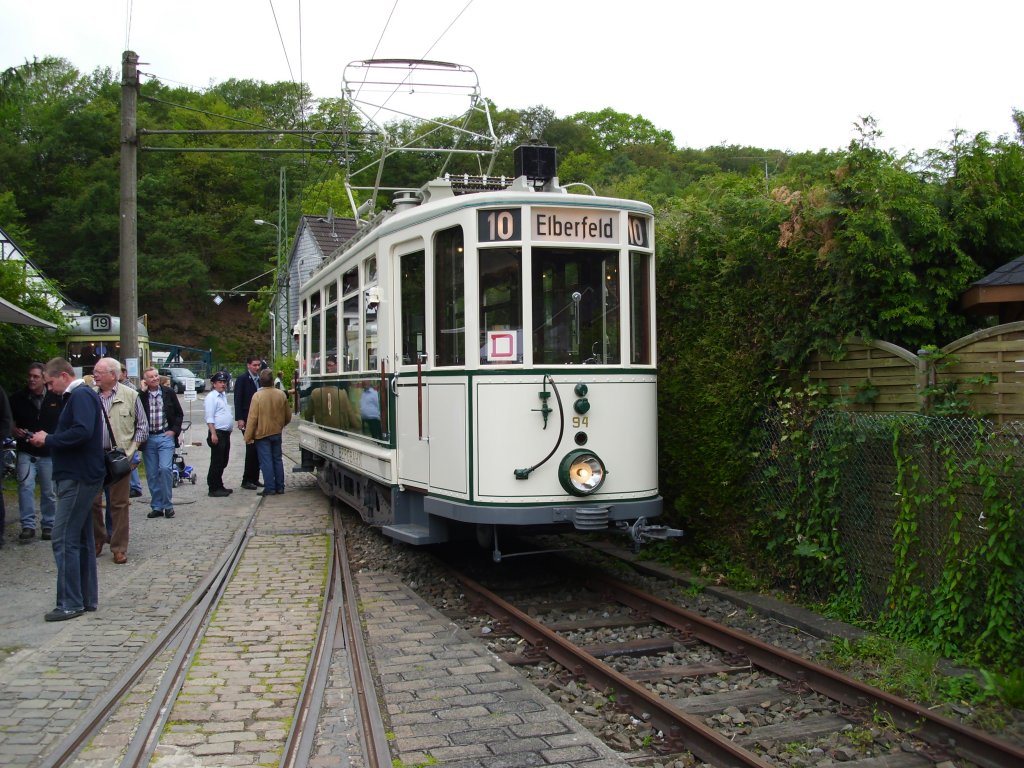 TW94 Des BErgischen Strassenbahnmuseums an der Colfurter Brcke. (18.06.2011)