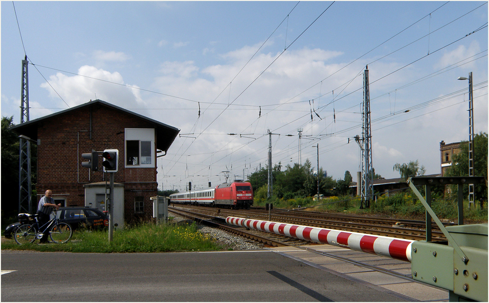 Umgeleiteter EC in Delitzsch-West, 09.08.2012