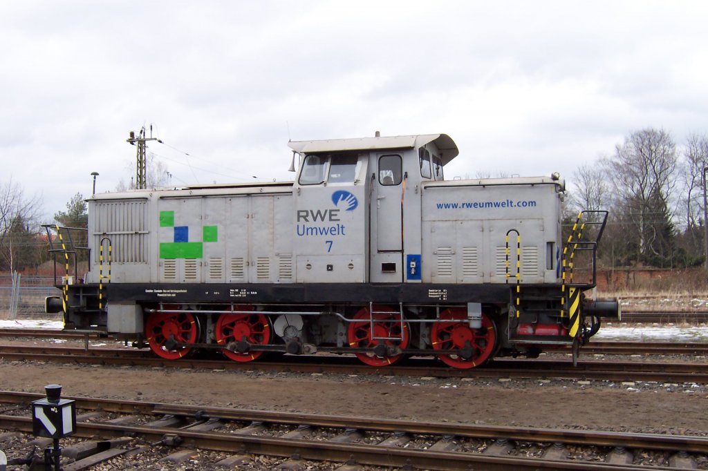 V60 - RWE Lok-Nr. 7 - am 12.03.2005 - Saisonerffnung des EMBB in Leipzig-Plagwitz.