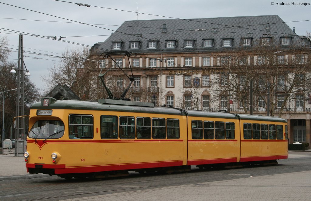 VBK 199 auf Sonderfahrt anllich der TSNV JHV am Hbf 20.3.10