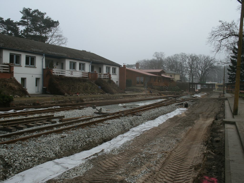 Vor dem Streckenende in Ghren sieht es momentan so aus.Aufnahme vom 17.Mrz 2012.