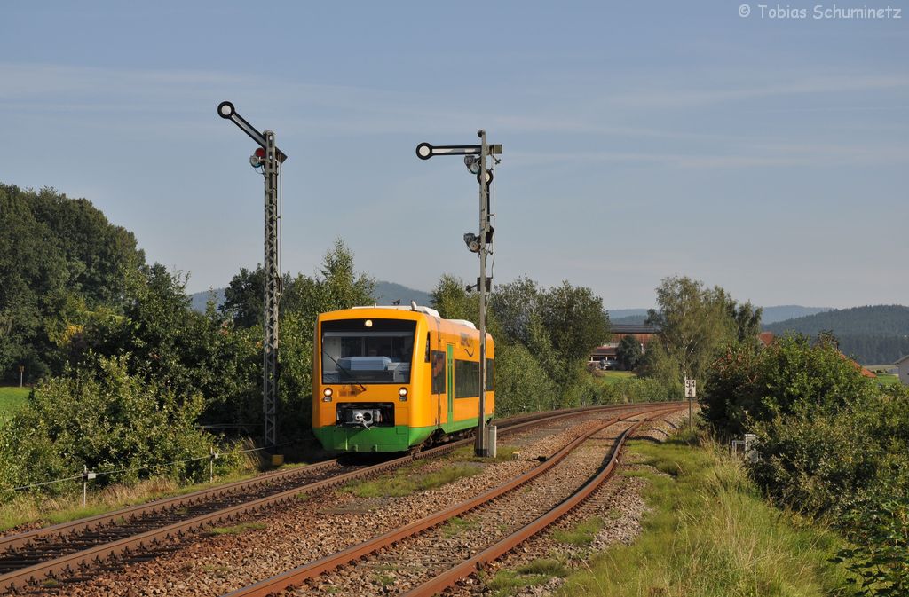 VT31 der Oberpfalzbahn am 18.08.2012 in Kothmailing