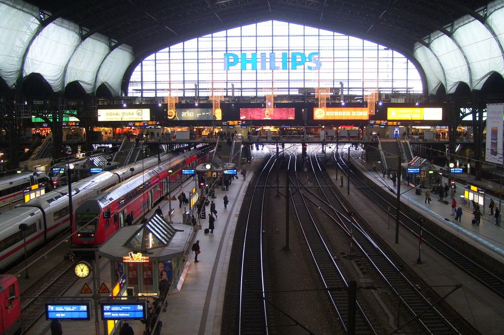 Wandelhalle in Hamburg Hbf; 22.11.2010