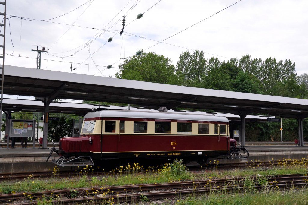 Wismarer Schienenbus (T2) in Bochum Dahlhausen als Pendelverkehr zum Eisenbahnmuseum Bochum Dahlhausen (27.05.2012)