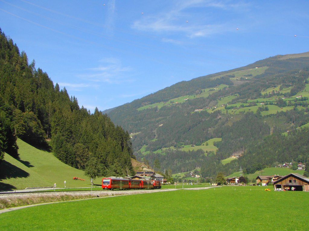 Zillertalbahn bei Erlach. 20.09.2010