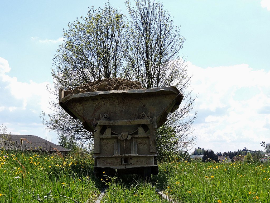 Zugschlu, auf der Feldbahn-DANREITER; 120504