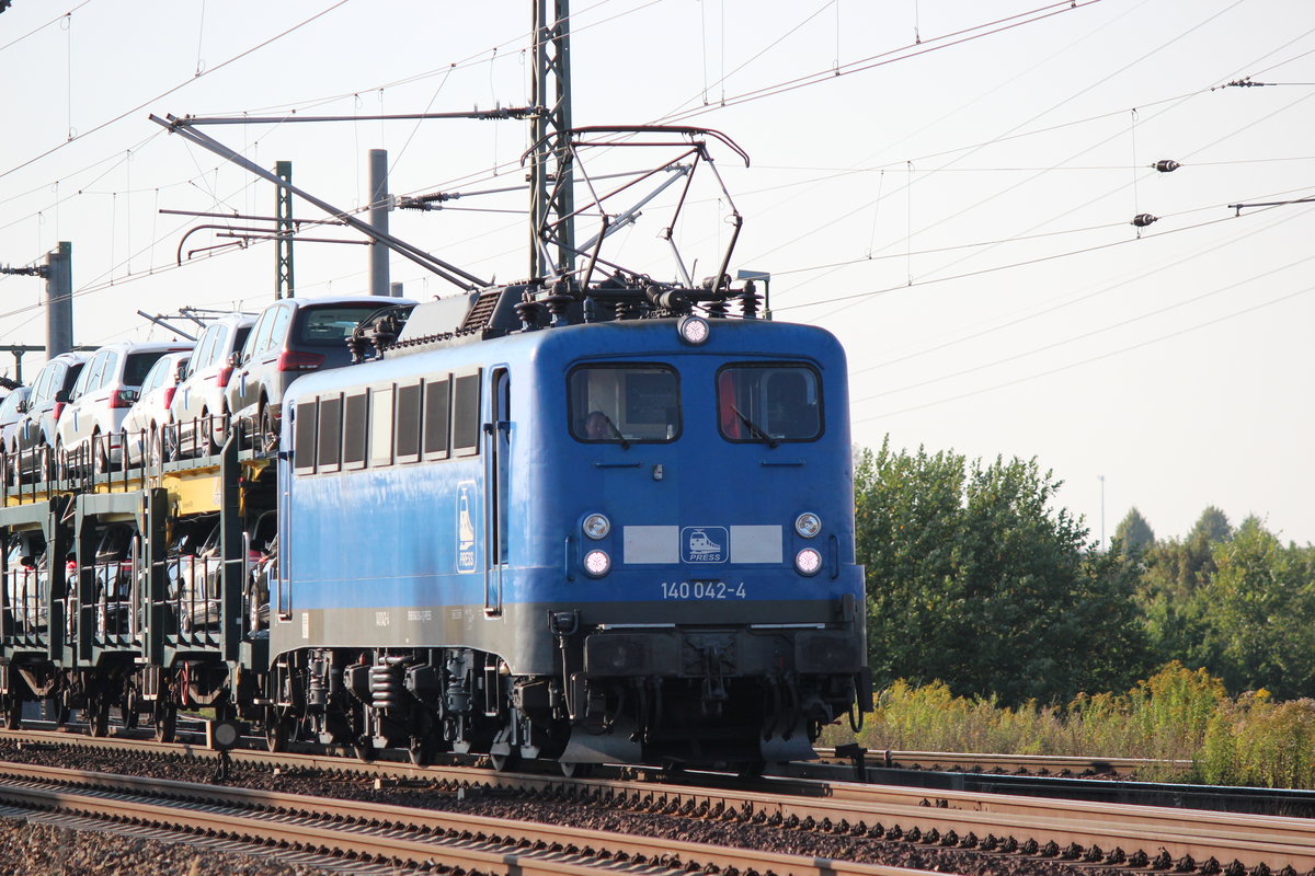  08.09.2016 in Leipzig Stahmeln in Richtung Leipzig: 140 042-4