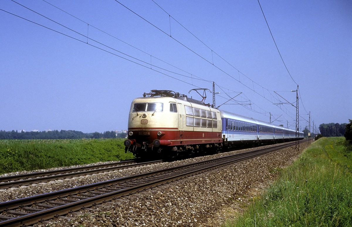  103 137  bei Augsburg - Hochzoll  30.06.92