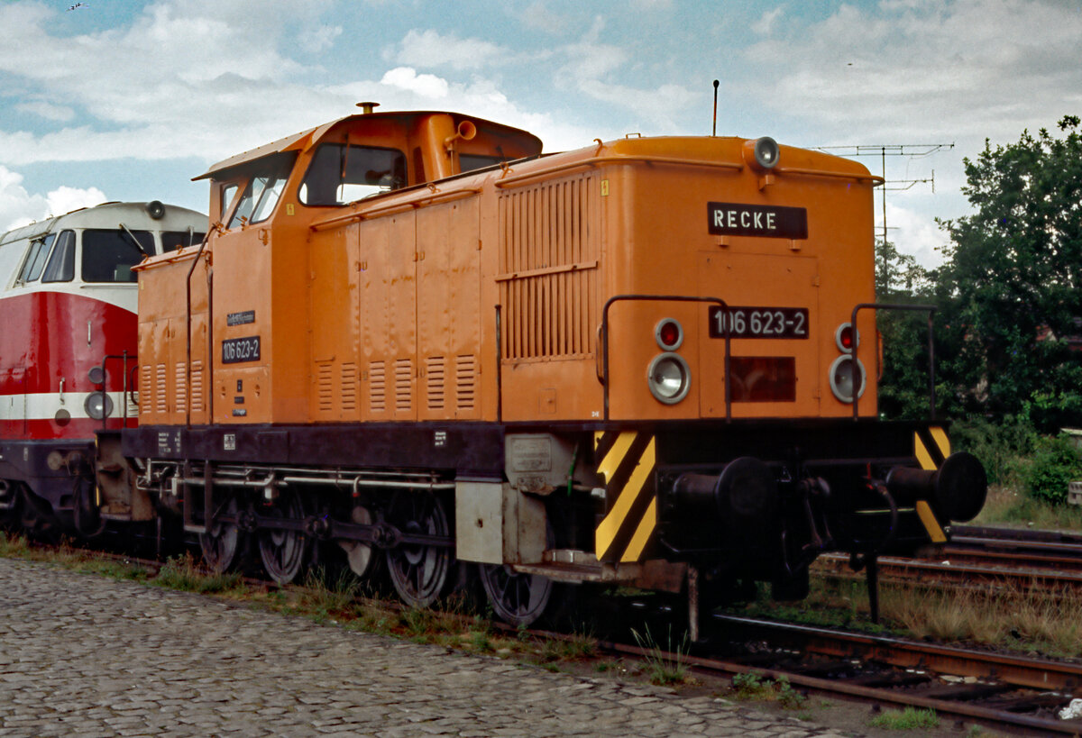 106 623 am 21.07.1991 in ihrem Heimat-Bw. Kamenz/Sachsen.