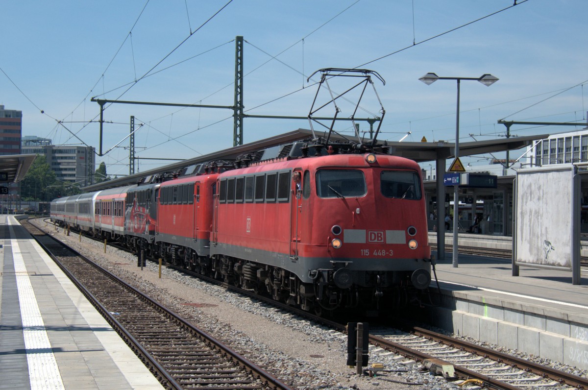 115 448 mit 261 & 509 am 19.07.14 mit PbZ 2460 nach Stuttgart in München Ost