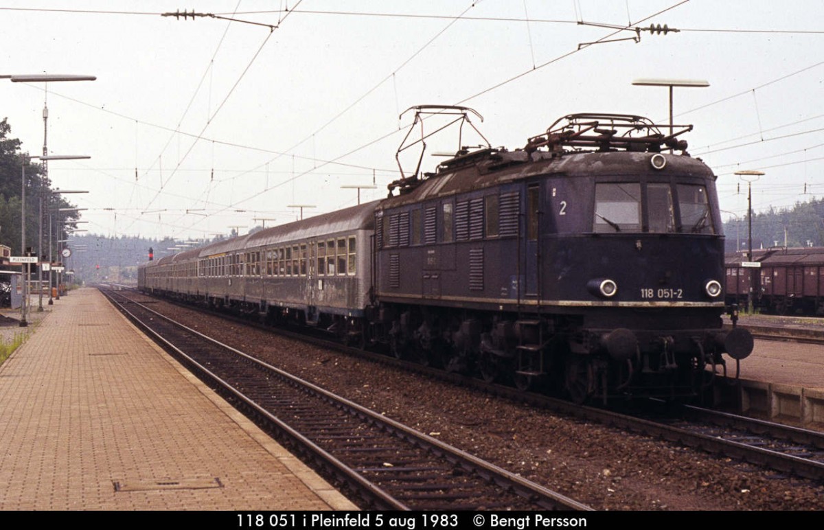 118 051 in Pleinfeld 05.08.1983