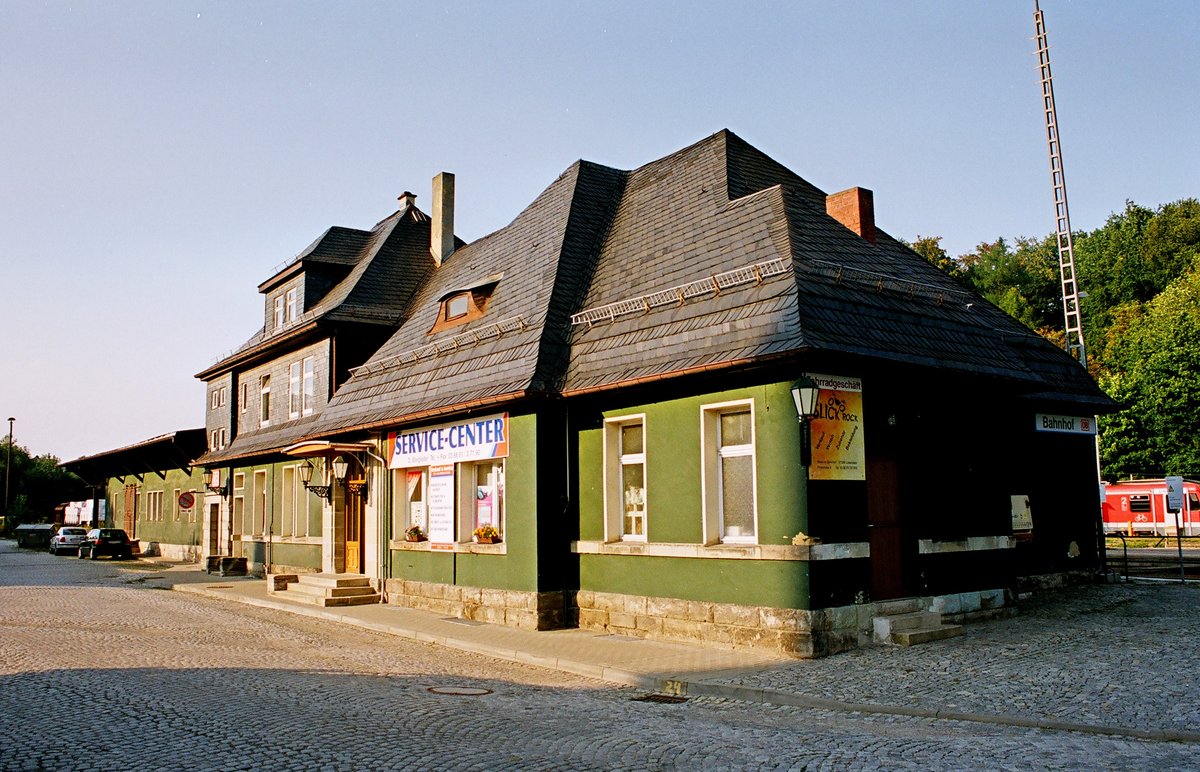 13.08.2003 Lobenstein, Bahnhof