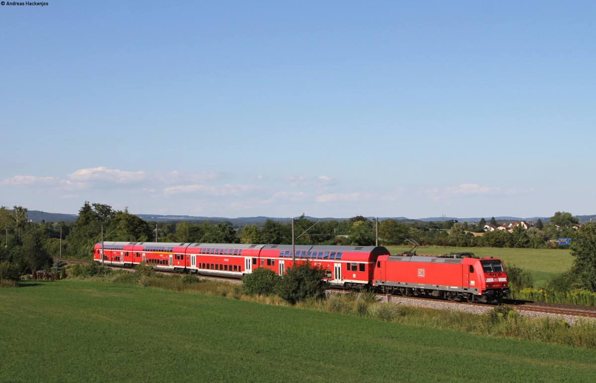 146 238-1 mit dem IRE 4731 (Karlsruhe Hbf-Konstanz) bei Höhenkrähen 3.8.15
