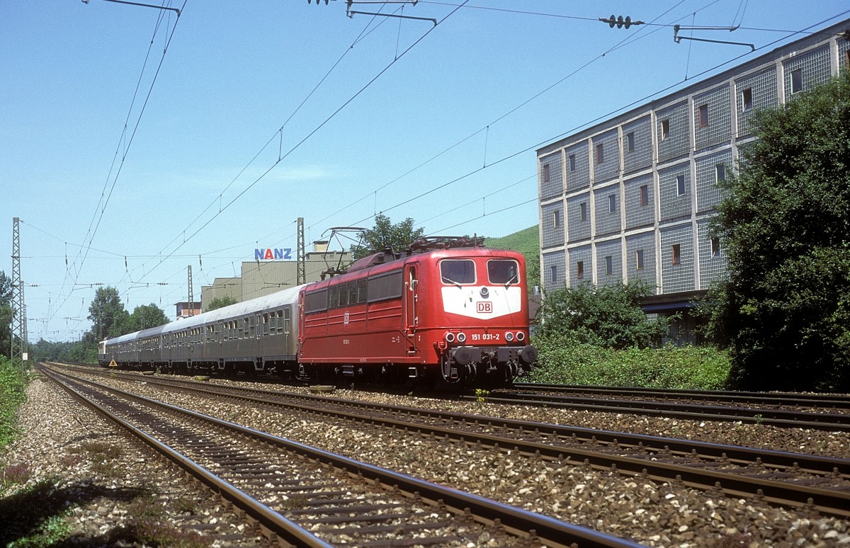  151 031  Stg - Obertürkheim  30.06.95