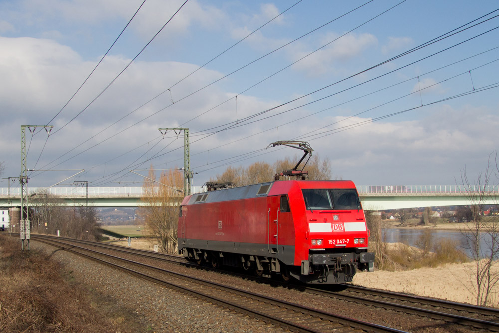 152 047 zwischen Dresden-Cotta und Dresden-Kemnitz. 19.02.2014