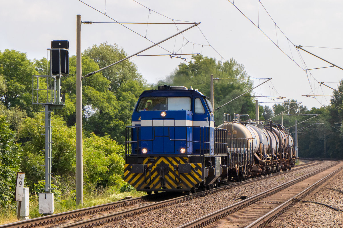 18. Juli 2019 in Pforta bei Naumburg. 275 806-8 ist auf dem Weg nach ...? 