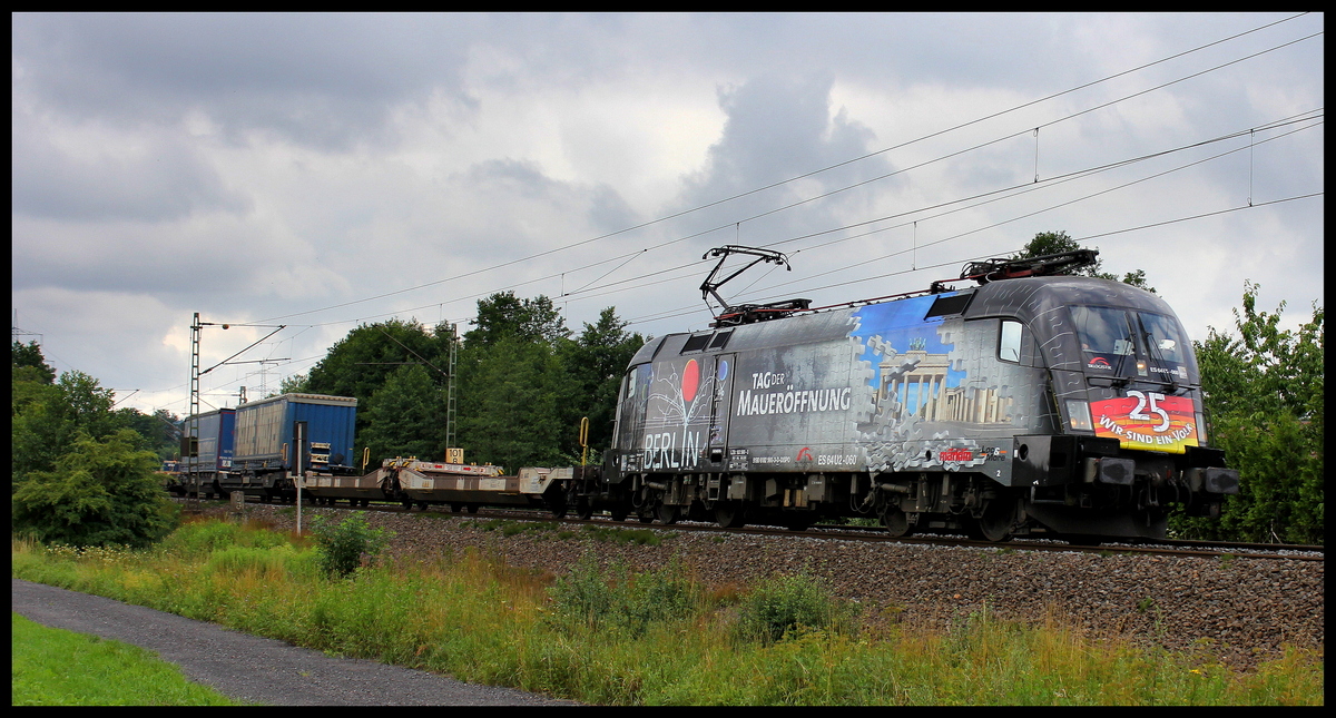 182 560 mit Güterzug am 20.07.15 bei Kerzell