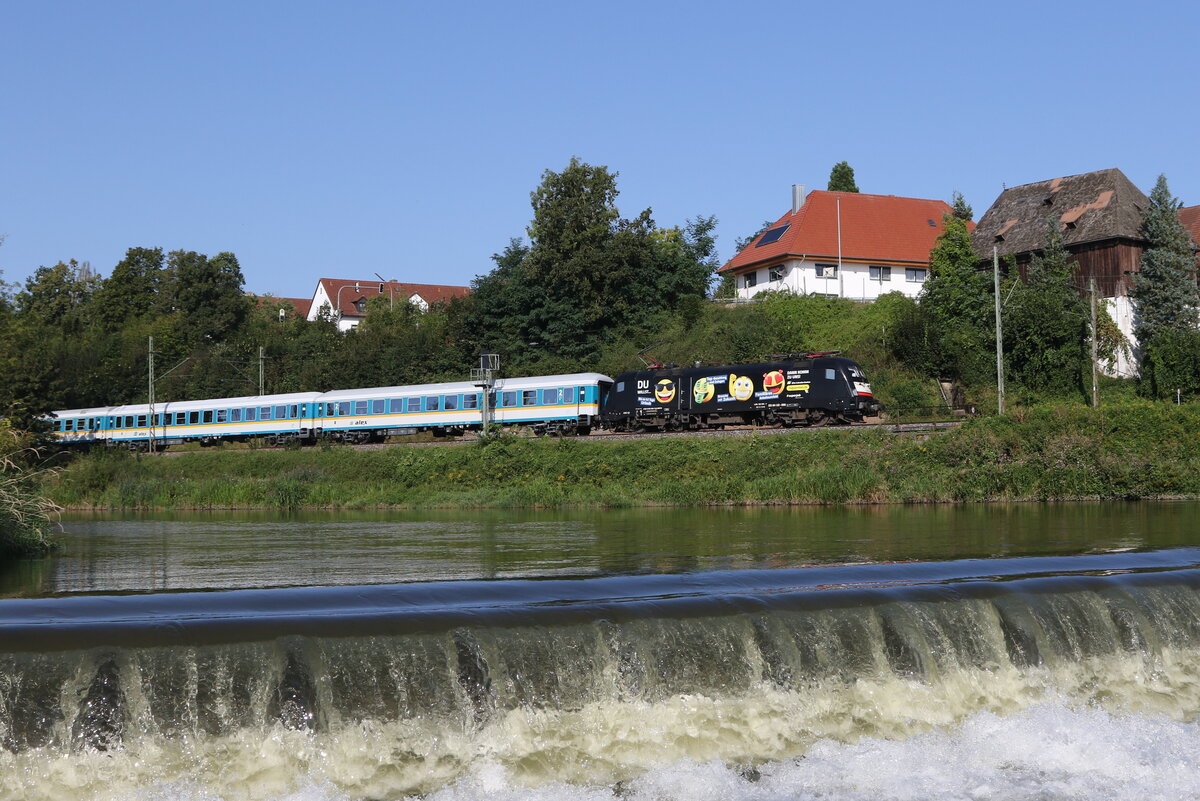 182 596 war am 24. August 2024 bei Volkmannsdorf in Richtung Regensburg unterwegs.