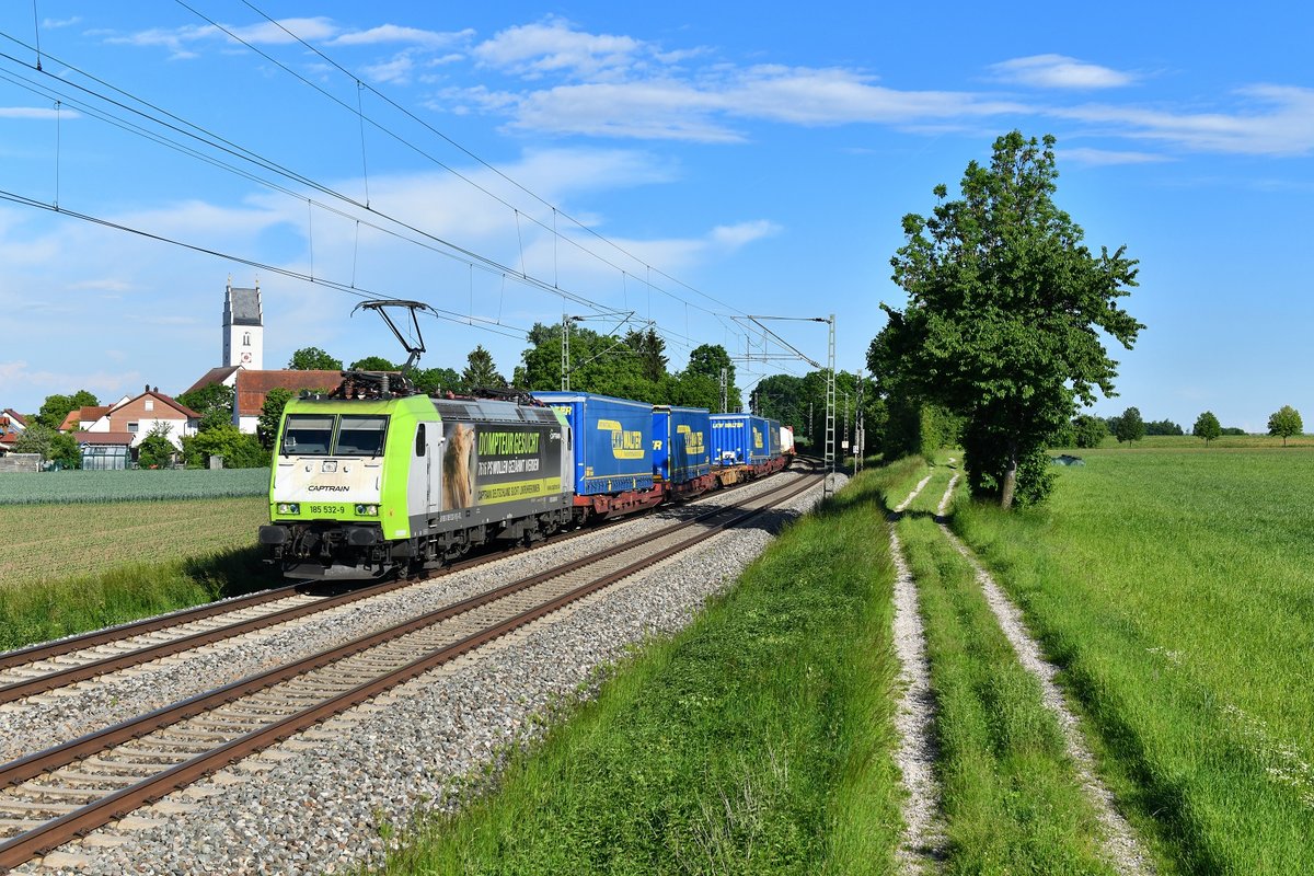 185 532 mit DGS 41936 am 02.06.2019 bei Moosham.