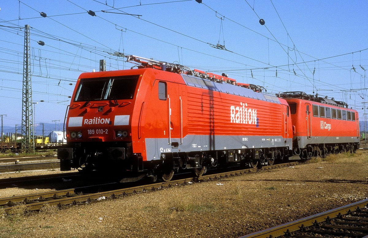  189 010 + 150 185  Mannheim Rbf  20.09.03