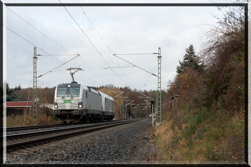 193 814 und 223 143 der STEG/NRS fuhr am 14.11.2015 durch Plauen