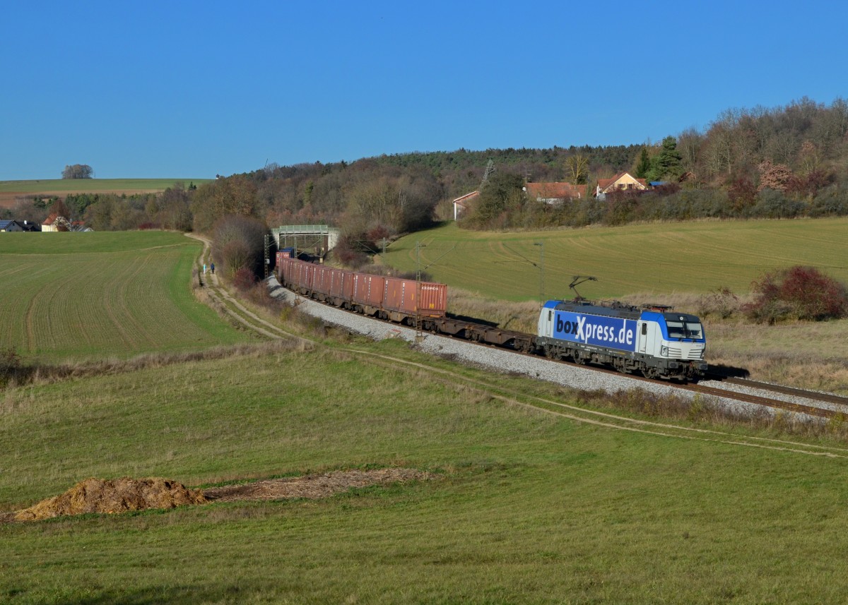 193 881 mit DGS 41139 am 16.11.2015 bei Edlhausen. 