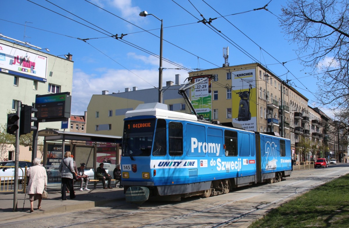 19.4.2015 Stettin, Tatra-Bahn