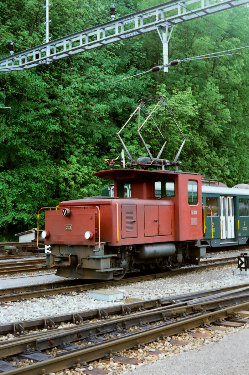 1983: Schweizer Rangiertraktor Te 203 (Ort unbekannt) 