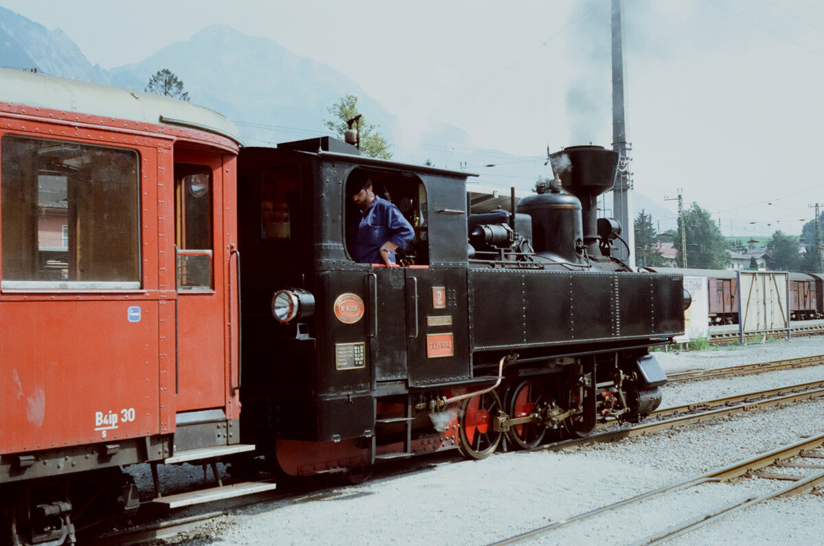 1983: Zillertalbahn mit Dampflok Zillertal 2