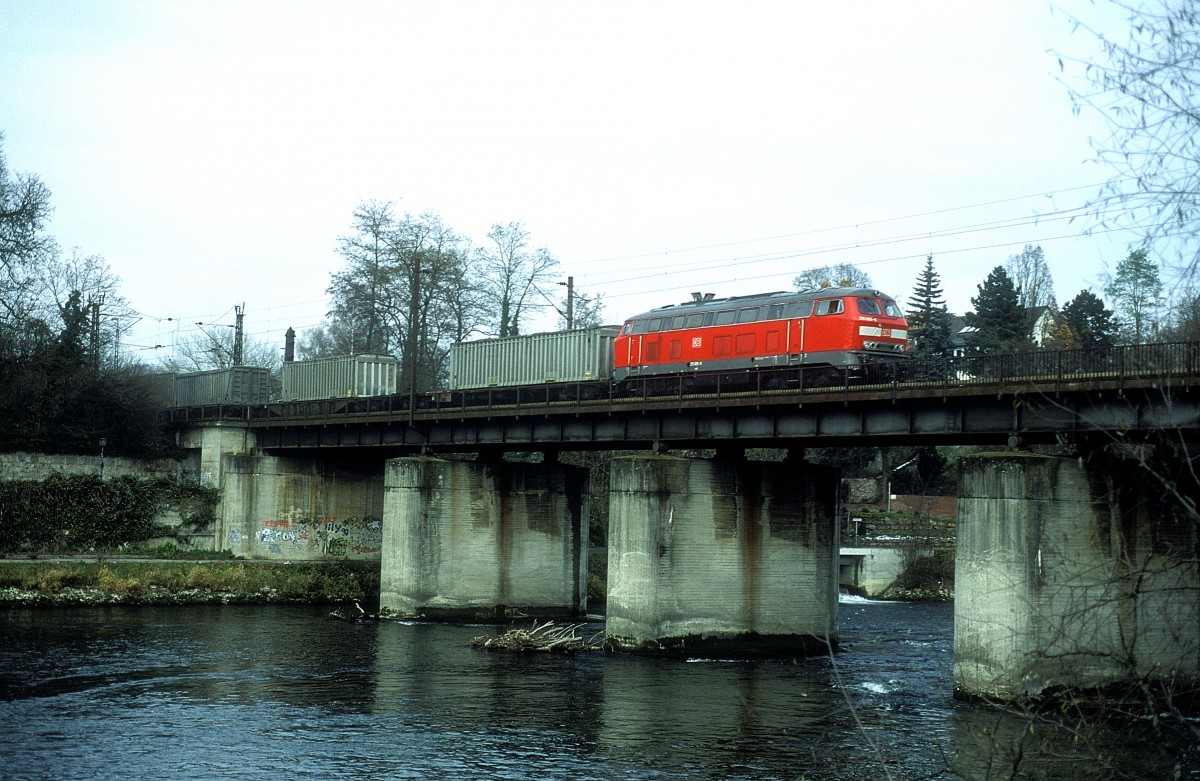  215 005  Ulm alte Donaubrücke  25.11.99