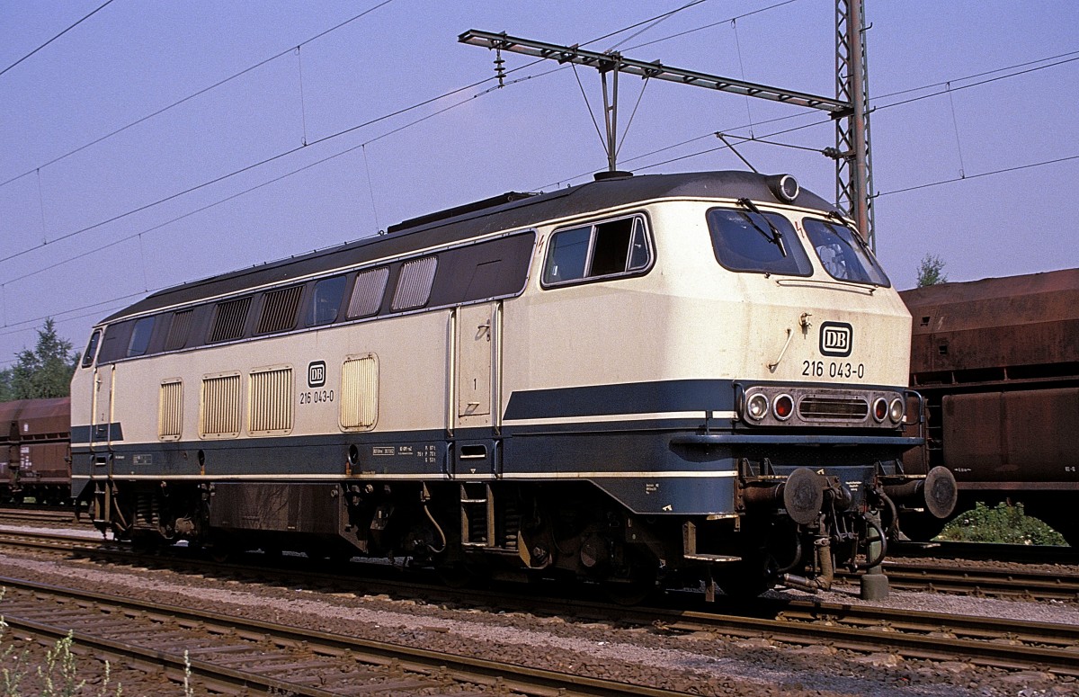  216 043  Duisburg - Ruhrort  20.07.89