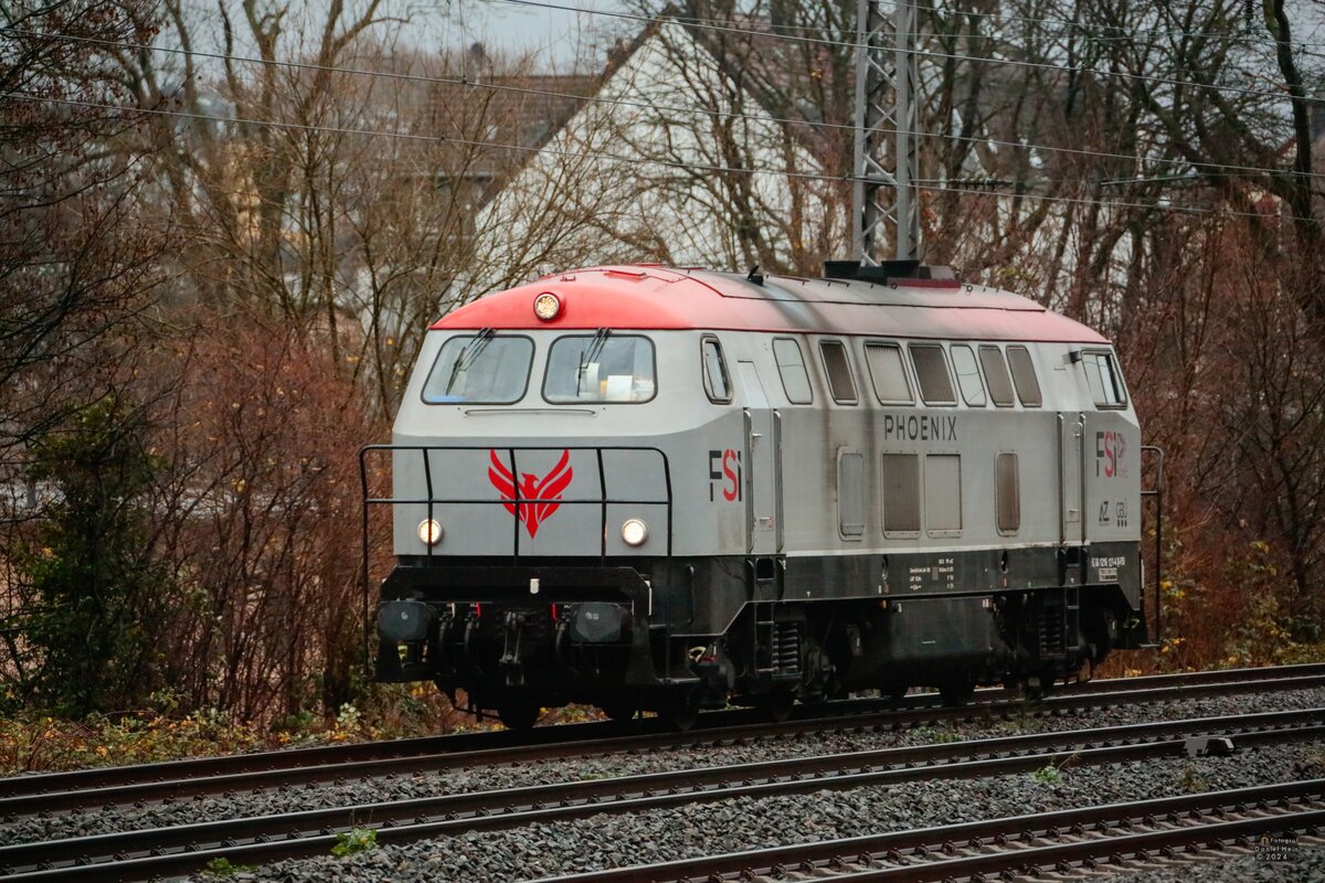 216 121-4 FSI Phoenix in Wuppertal, Dezember 2024.