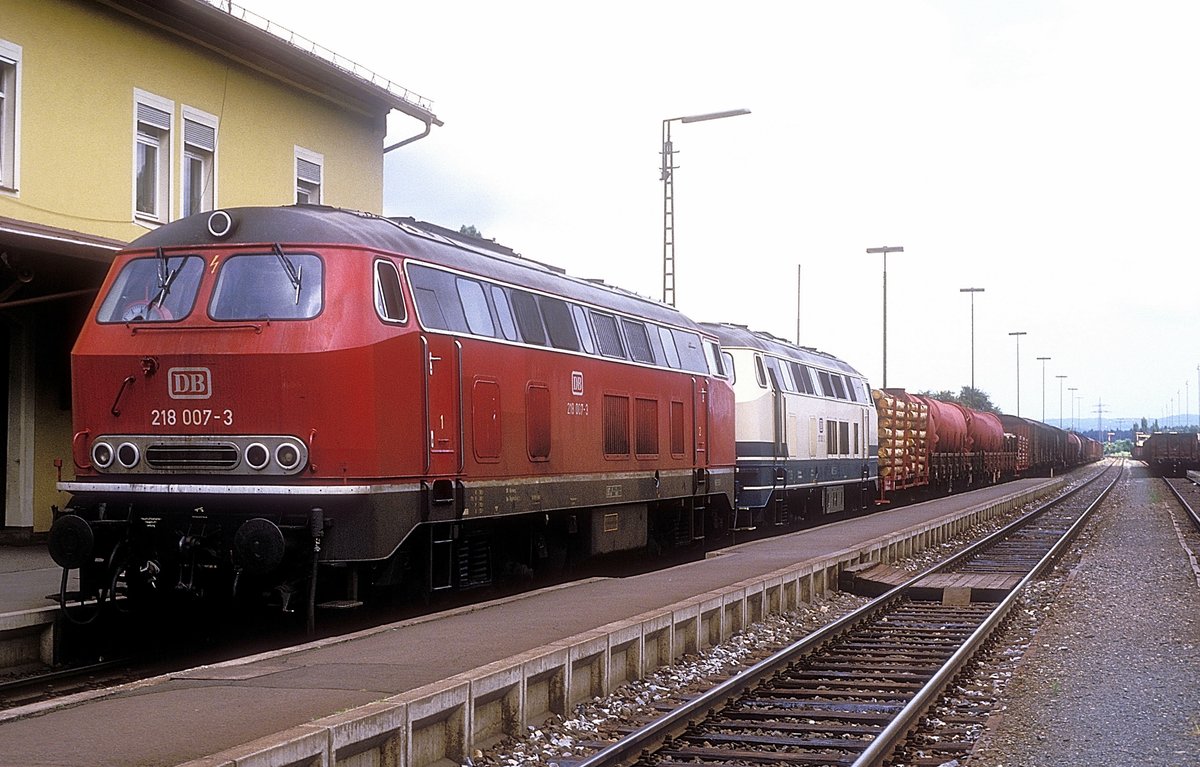 218 007 + 217 003  Maxhütte  20.07.85