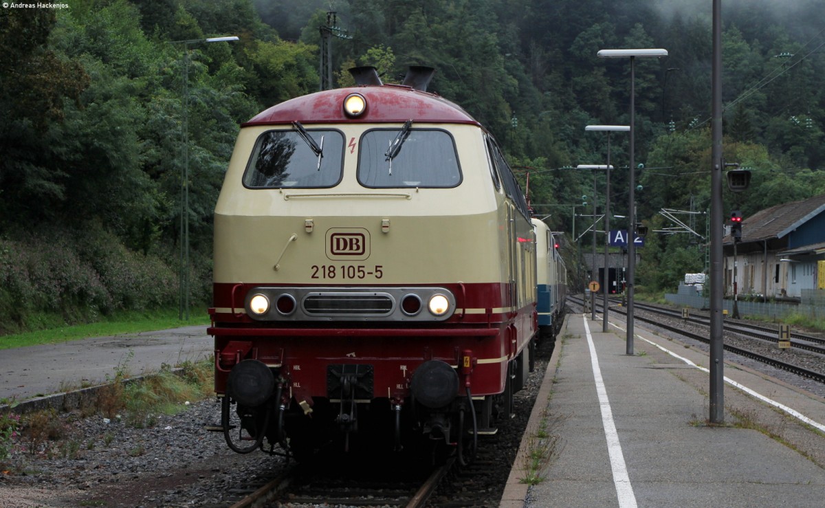 218 105-5 in Triberg 13.9.14