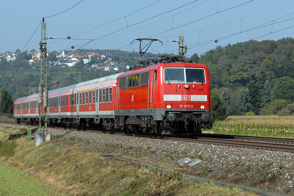 27.09.2017 Streckenabschnitt Uhingen 111 073-3