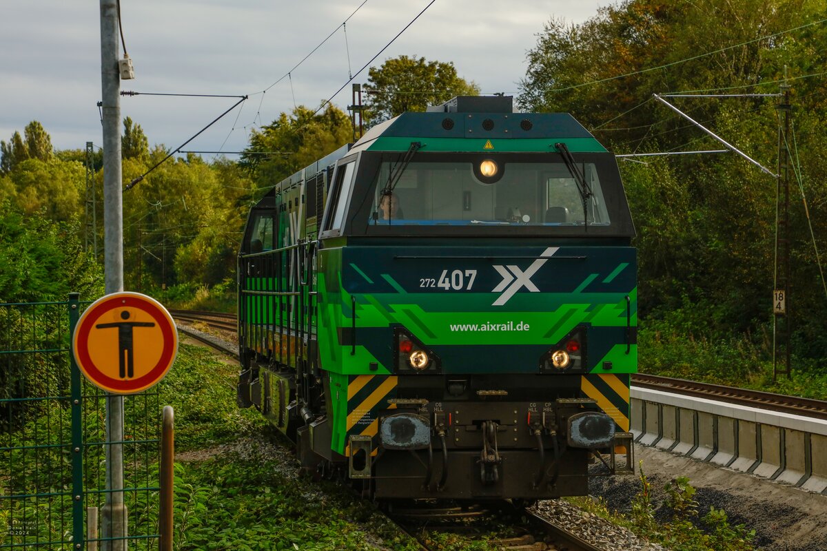 272 407 aixrail in Gelsenkirchen Buer Nord, September 2024.