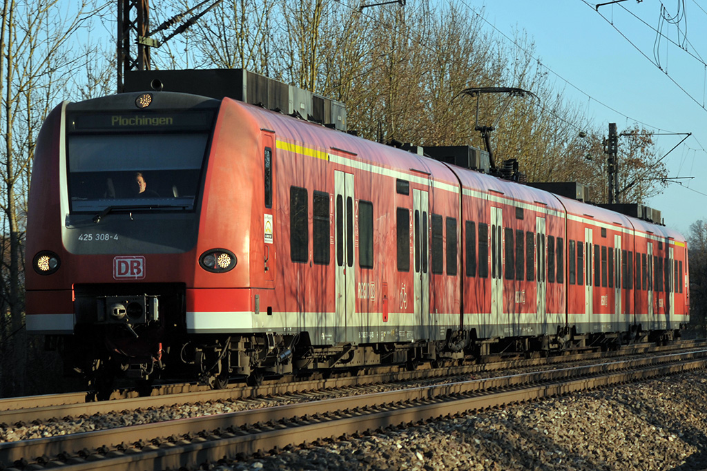 29.12.2016 Streckenabschnitt Uhingen 425 308-4 Pendelverkehr Plochingen - Süßen