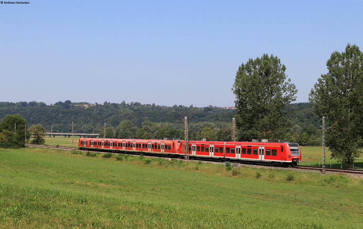 426 020-4 und 425 314-2 als RB 19316 (Tübingen Hbf-Osterburken) bei Kirchentellinsfurt 12.8.20