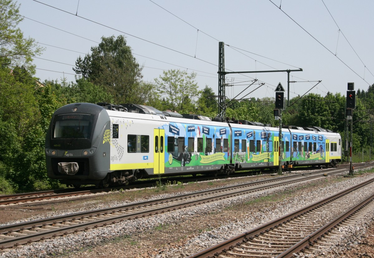 440 412 als ag 84416 (Plattling–Neumarkt) am 22.05.2014 in Undorf