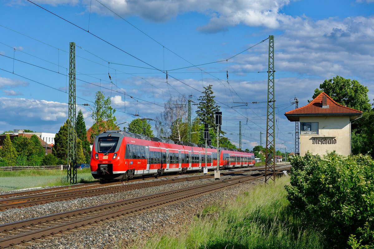 442 719 als S1 (Hartmannshof - Bamberg) bei Hirschaid, 29.05.2020