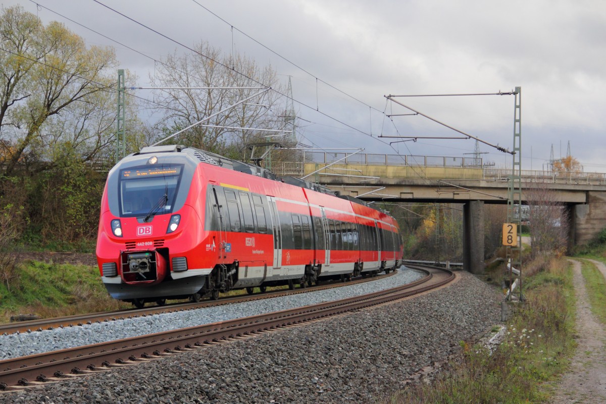 442 808 DB bei Redwitz am 03.11.2013.